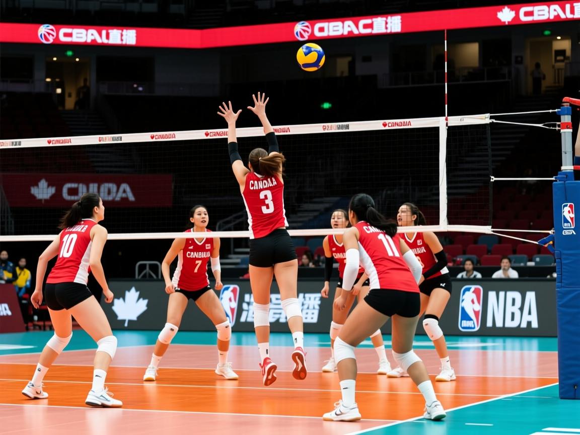 加拿大女子排球队横扫对手,晋级 第2张